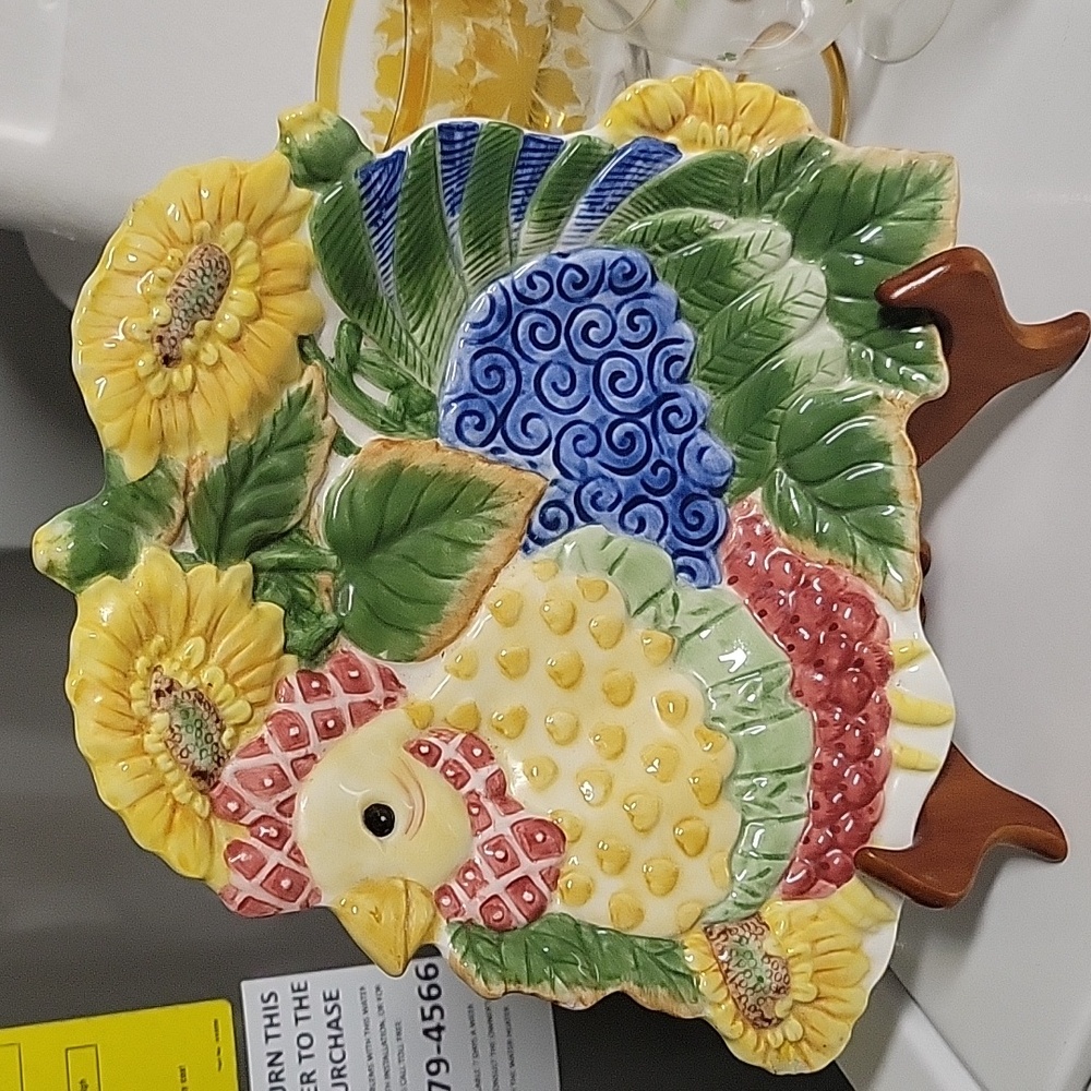 Fitz and Floyd "Just Us Chicks" Plate